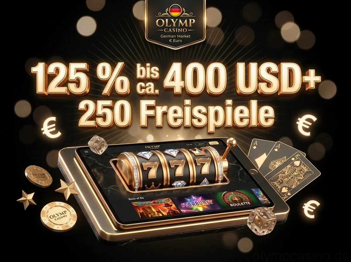 125 % bis ca. 400 USD+ 250 Freispiele